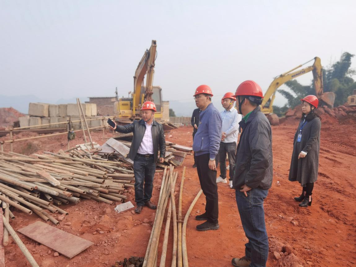 集團公司黨委委員、副總經理任大慶督查指導高捷水廠在建工程